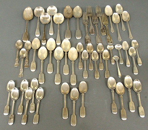 Appraisal: - Group of English silver flatware by various makers and