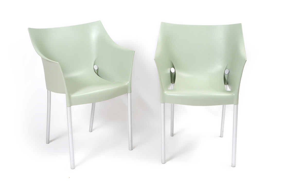 Appraisal: PAIR KARTELL DR NO CHAIRS Designed by Philippe Starck made