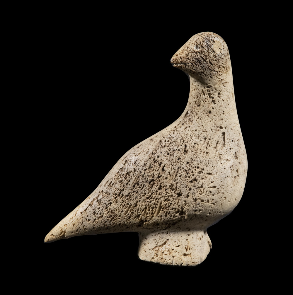 Appraisal: INUIT CARVING OF A BIRD UNSIGNED Abstract Form in whalebone