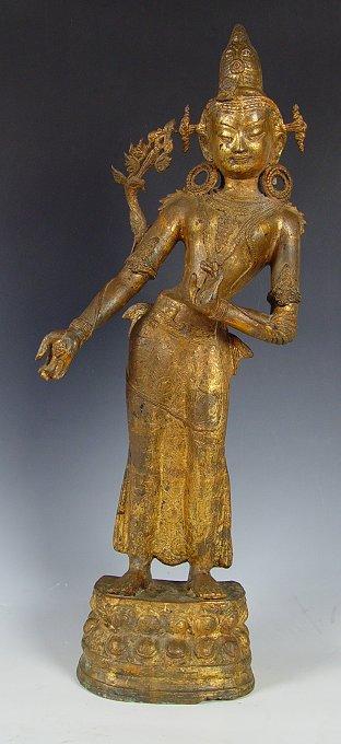 Appraisal: BRONZE DANCING WOMAN '' x '' age unknown