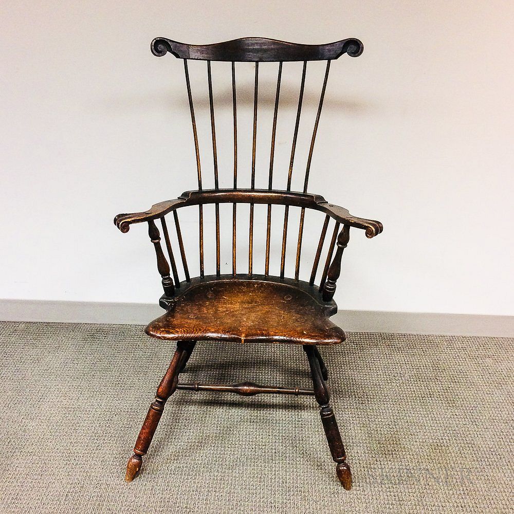 Appraisal: Pennsyvlania-type Comb-back Windsor Armchair Pennsyvlania-type Comb-back Windsor Armchair late th