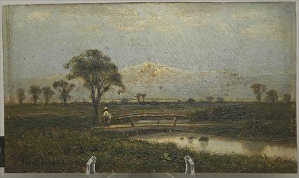 Appraisal: Attributed to Francis Snow South American Landscape with Figure Oil