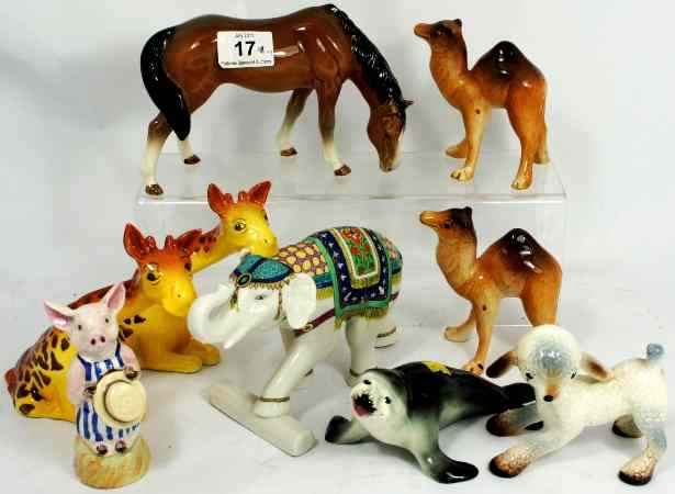 Appraisal: Collection of Various Pottery including Sylvac Horse Wetherby Camels and