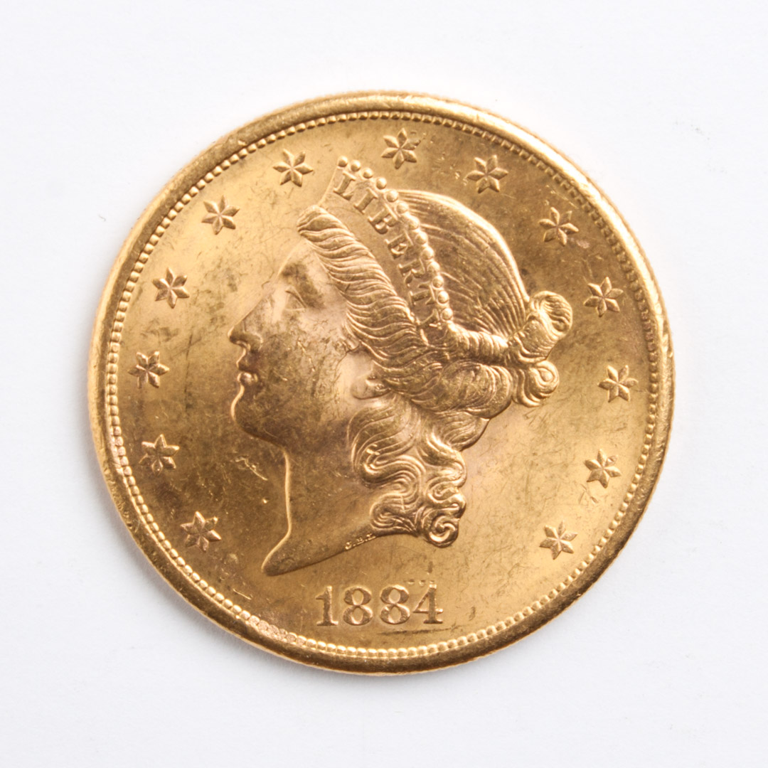 Appraisal: U S Coronet type gold double eagle -S MS-