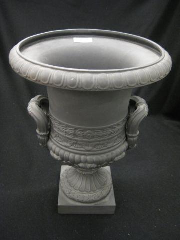 Appraisal: Basalt Porcelain Vase classical urn shape handled excellent