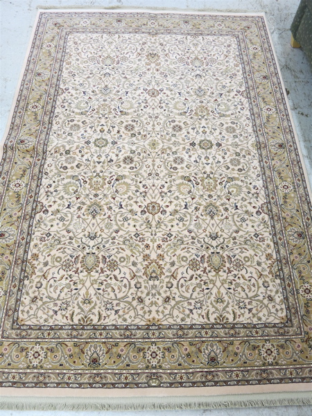 Appraisal: KARASTAN CARPET Persian Renaissance Collection Keshan Ivory pattern machine made