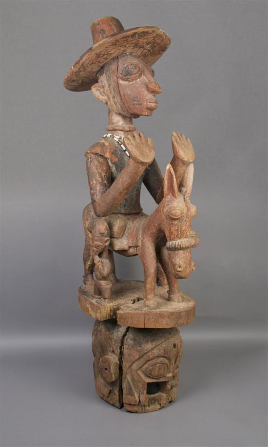 Appraisal: A Carved African Figure Height inches