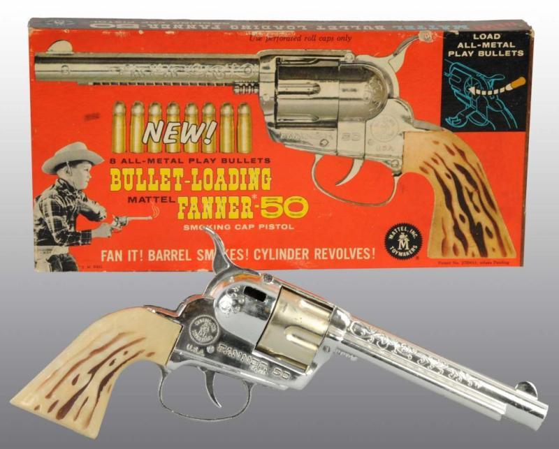 Appraisal: Mattel Bullet Loading Fanner Toy Cap Gun Description Includes original