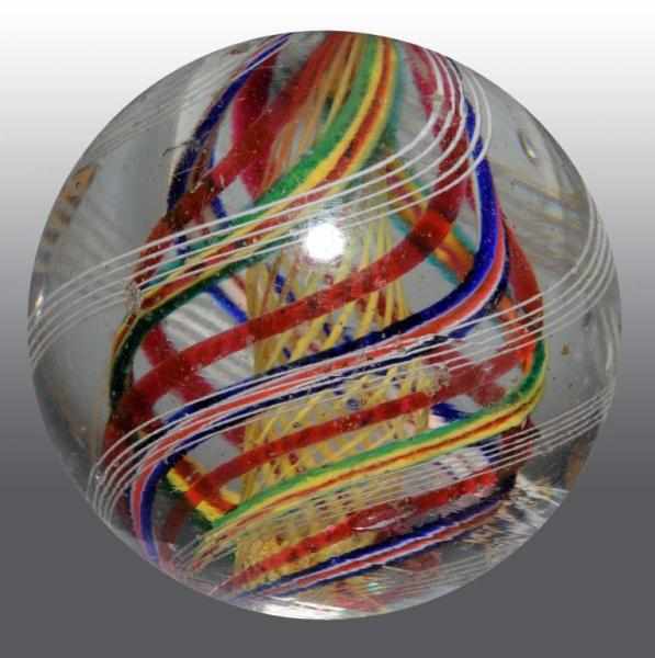 Appraisal: German Latticino Swirl Marble Description Original surface Beautiful spirals Condition