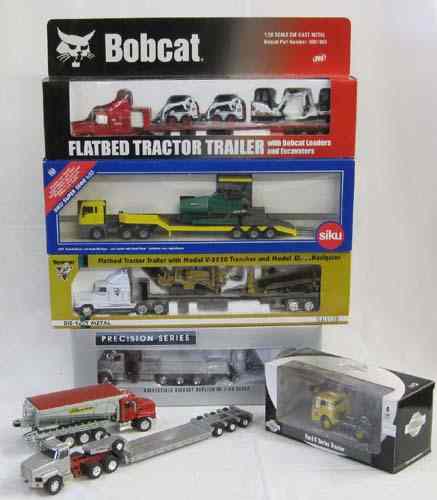 Appraisal: SEVEN DIECAST METAL MODELS OF TRUCKS Athearn Ford C series