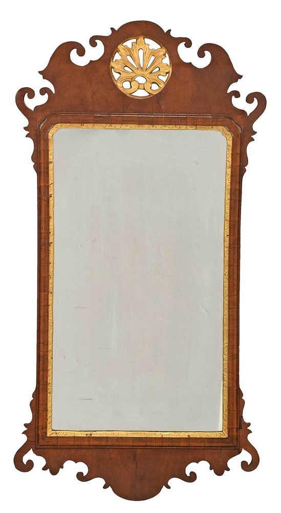 Appraisal: Chippendale Parcel Gilt Mahogany Mirror probably American late th century