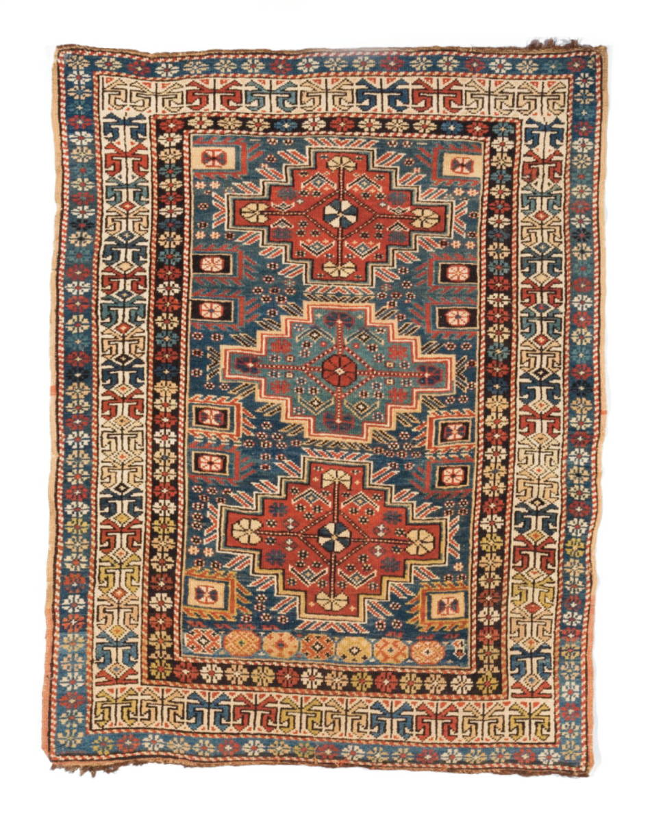 Appraisal: SHIRVAN RUG EAST CAUCASUS EARLY TWENTIETH CENTURY The medium indigo