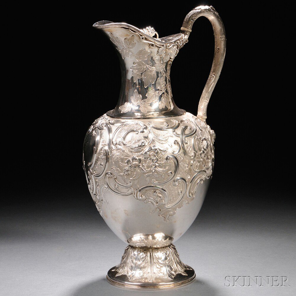 Appraisal: Victorian Sterling Silver Wine Ewer Glasgow Scotland - Robert Gray