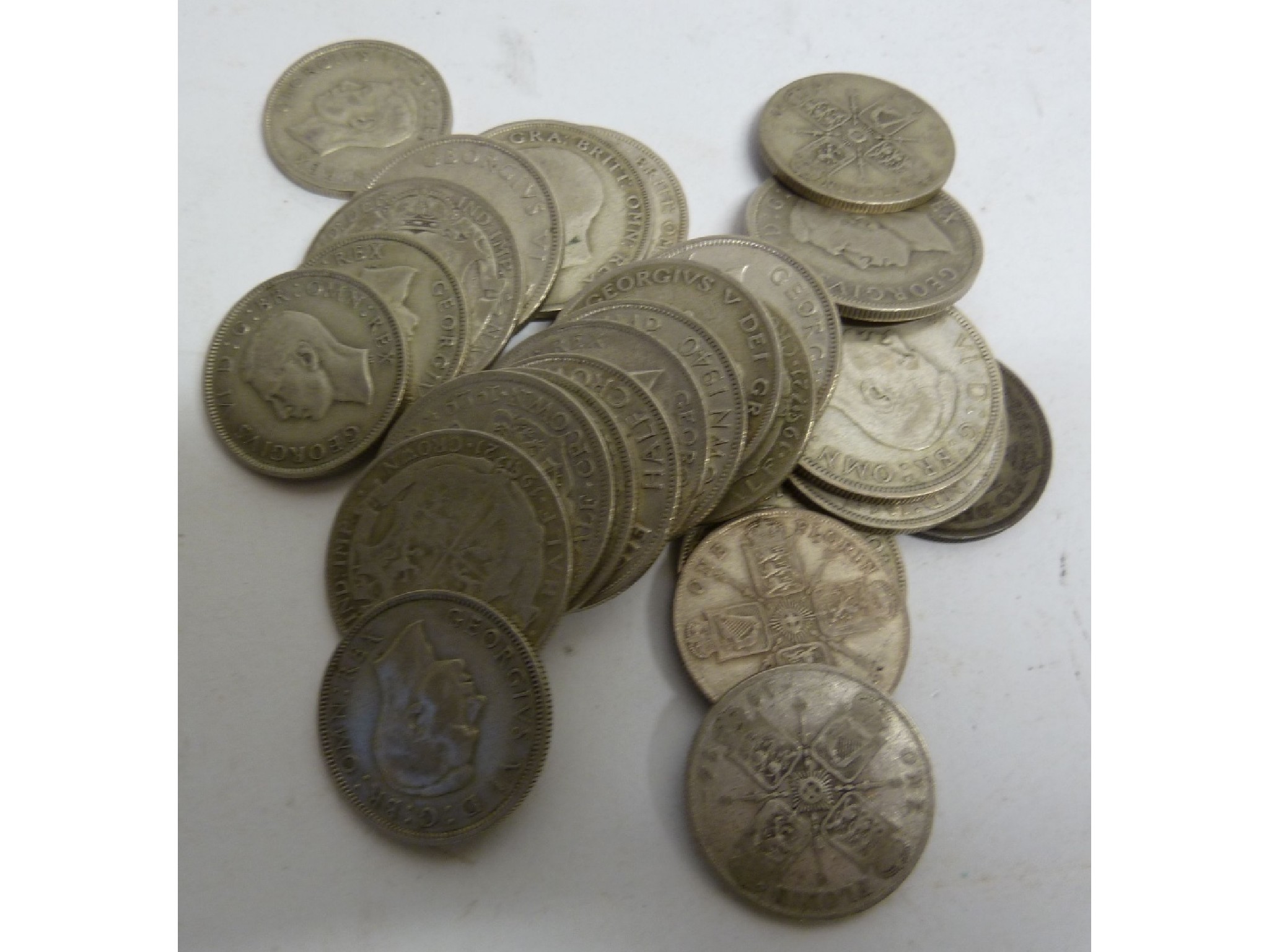 Appraisal: COLLECTION OF G B PRE DECIMAL SILVER AND COPPER COINAGE