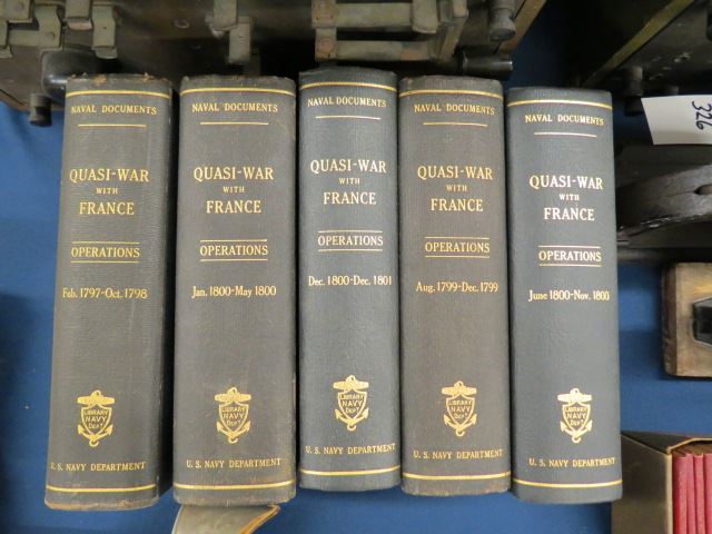 Appraisal: Volume Book Set Quais-War with France - U S Navy