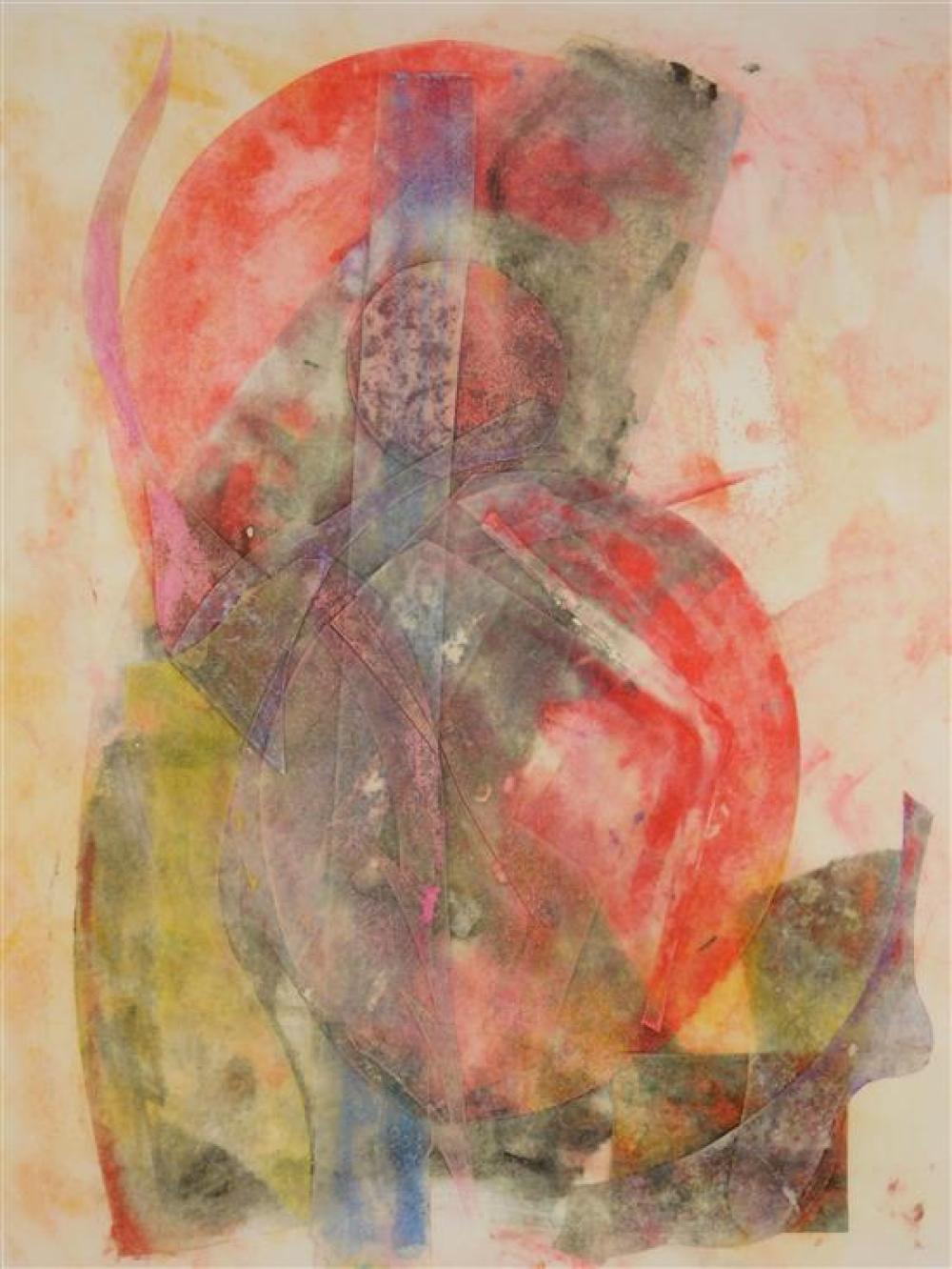 Appraisal: Miklos Pogany Connecticut Sundays and Cybele color monotype abstract composition