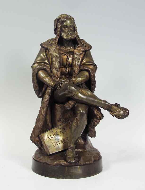 Appraisal: BELLEUSE Albert Ernest Carrier French - Albert Durer Bronze ''