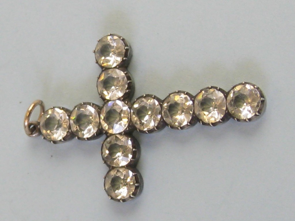 Appraisal: A mid th Century Cross claw-set spinels