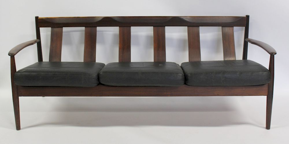 Appraisal: MIDCENTURY Greta Jalk Rosewood Sofa Nice original sofa with original