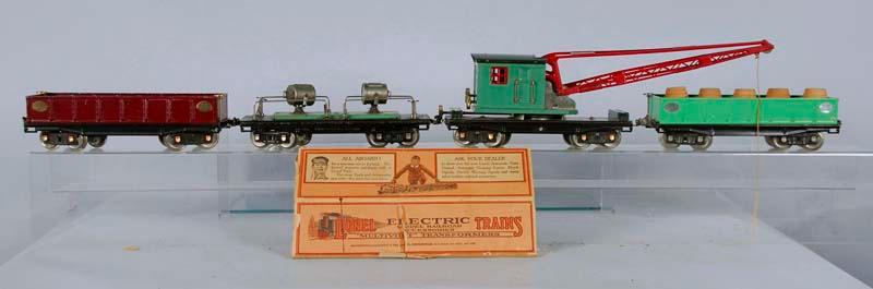 Appraisal: Lot of Miscellaneous Standard Gauge Series Description Includes floodlight gondola