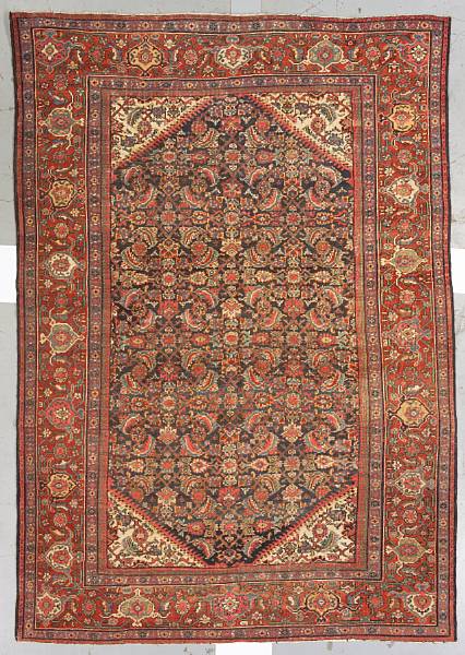 Appraisal: A Mahal rug Persia size approximately ft x ft in