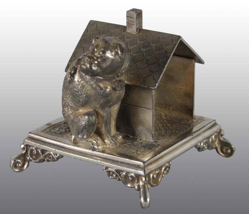 Appraisal: Bulldog Kennel Figural Napkin Ring Description Simpson Hall No damage