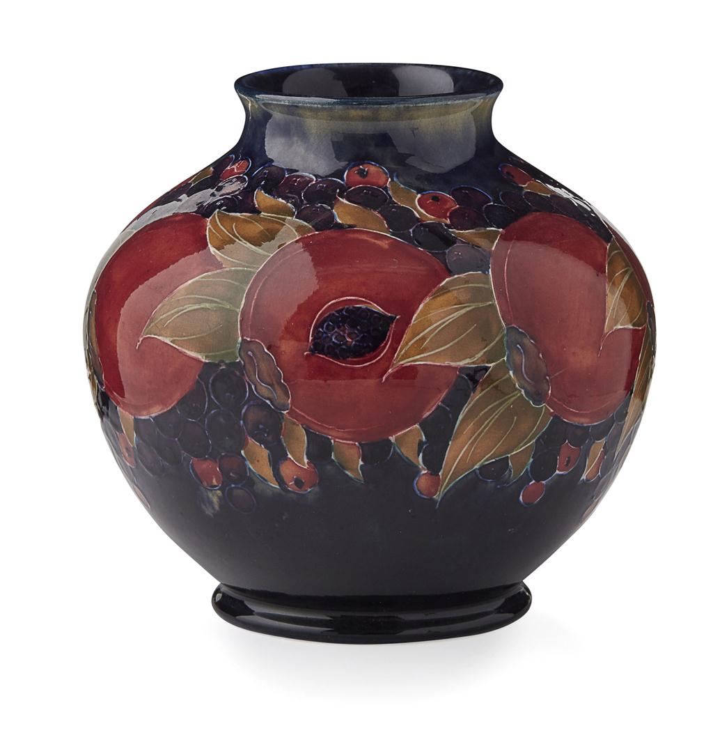 Appraisal: MOORCROFT POTTERY 'POMEGRANATE' PATTERN VASE S with impressed maker's marks