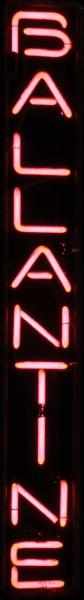 Appraisal: Ballantine Vertical Neon Sign Description s P Ballantine Sons Newark