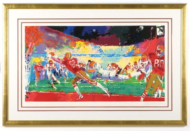 Appraisal: LEROY NEIMAN ORIGINAL SERIGRAPH American born titled Super Play in