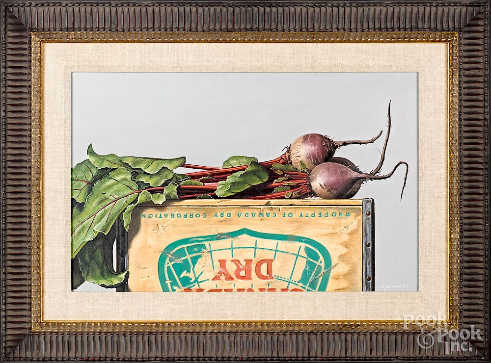 Appraisal: Robert Jackson American b still life Exclusive on Bidsquare Robert