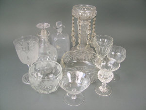 Appraisal: A selection of glassware to include an Orrefors glass bowl