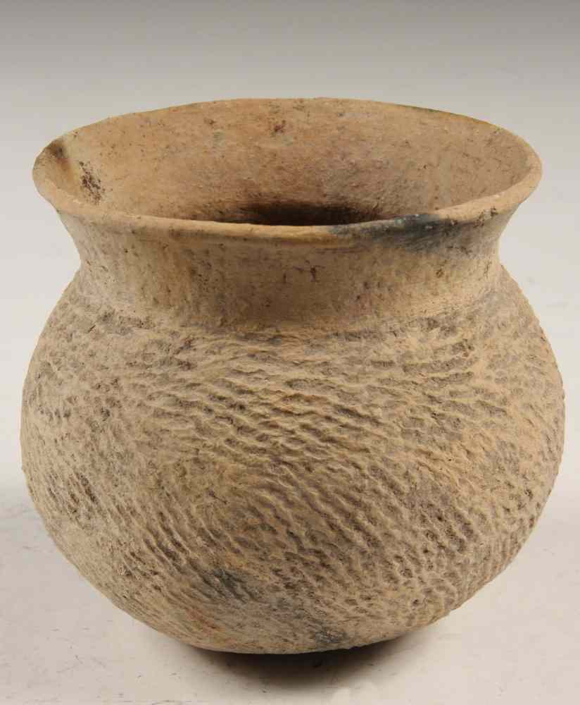 Appraisal: EARLY CHINESE CLAY POT - Early Unglazed Clay Pot with