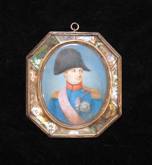 Appraisal: CONTINENTAL SCHOOL A miniature portrait on ivory of Napoleon I