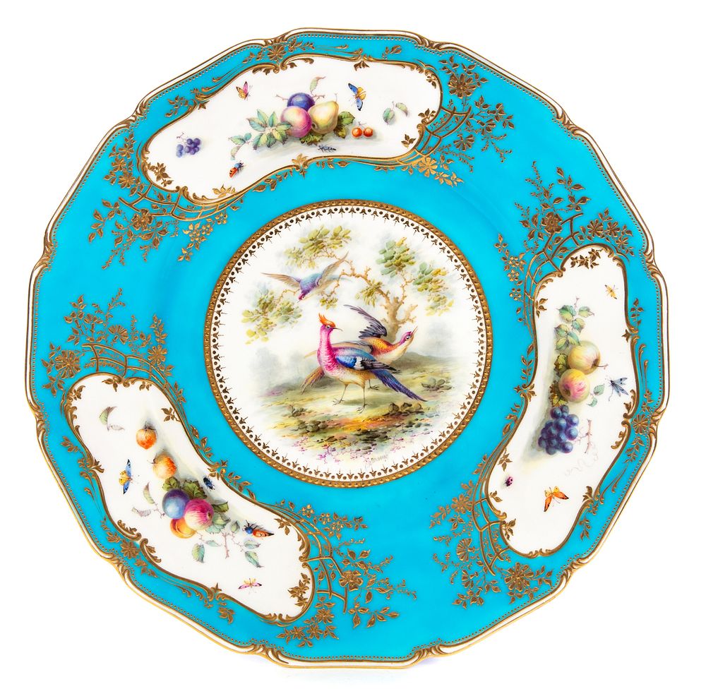 Appraisal: Royal Doulton Plate Hand Painted Plate artist signed Royal Doulton