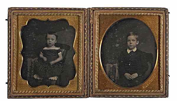 Appraisal: Julian Vannerson Richmond Virginia Double Sixth Plate Daguerreotype Double sixth