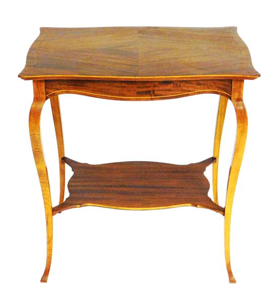 Appraisal: Early th C French style side table shaped oblong top