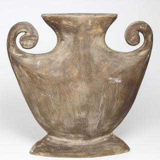 Appraisal: Cast Composite Urn In a Greek-inspired shape H X W