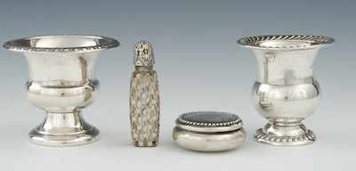 Appraisal: A Lot of Four Sterling Silver Table Articles Including Gorham