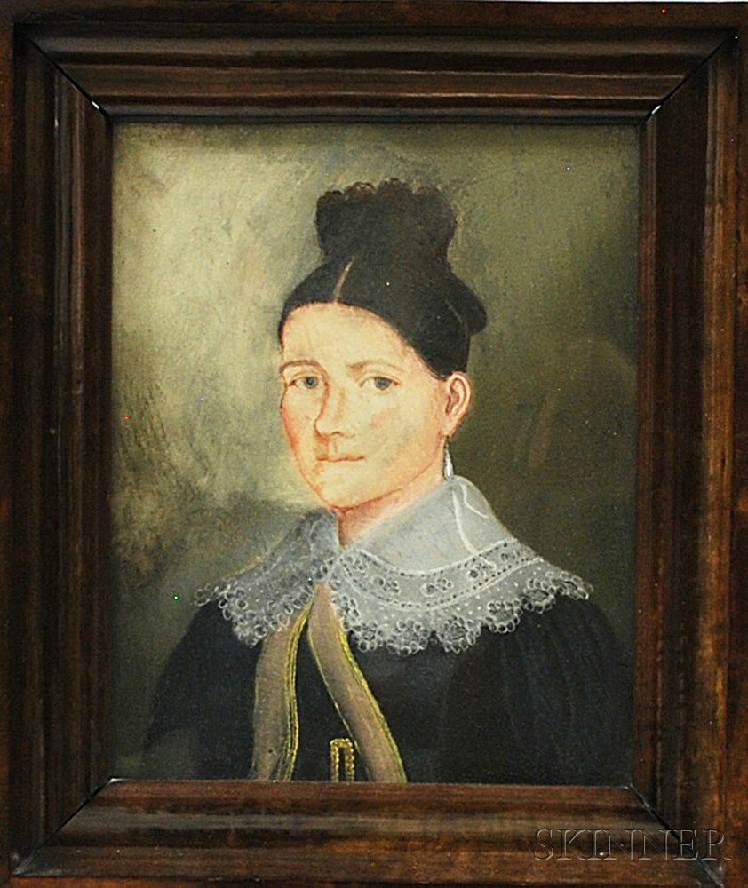 Appraisal: American School th Century Portrait of a Woman Unsigned Pastel