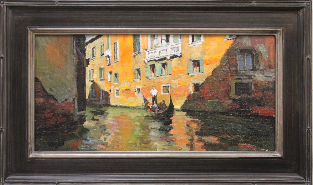 Appraisal: NICK STOQ United States st century oil on board Venice