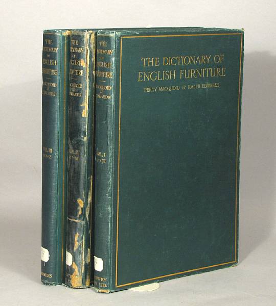 Appraisal: ENGLISH FURNITURE Macquoid Percy amp Edwards Ralph The Dictionary of