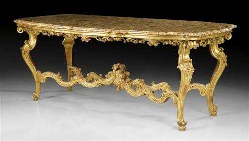 Appraisal: LARGE CENTRE TABLE late Baroque Italy th century Richly carved