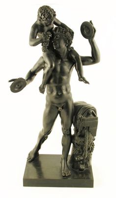 Appraisal: After the Antique Bacchus on a satyr's shoulders bronze th