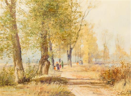 Appraisal: Sale Lot Josef Prochazka Czech - Path through the Park