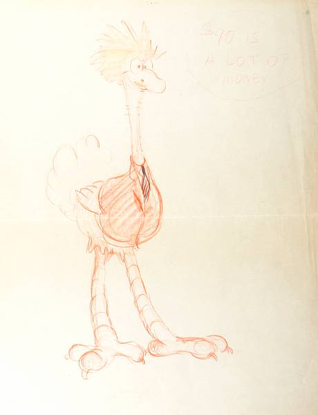 Appraisal: Walt Disney Studio Artist - Original Artwork for a Caricature