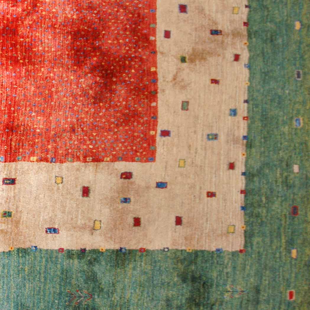 Appraisal: Gabbeh Carpet South Iran contemporary The madder field sprinkled with