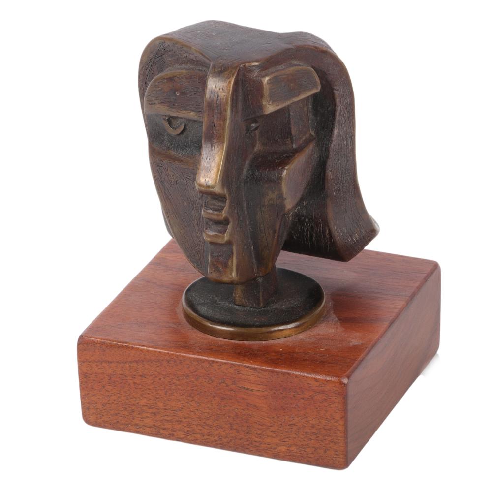 Appraisal: JIM BASS AMERICAN TH ST CENTURY CUBIST HEAD OF A