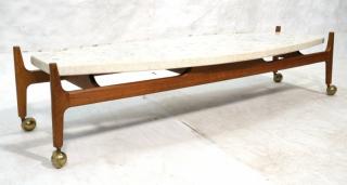 Appraisal: HARVEY PROBBER American Modern Walnut Coffee Tabl HARVEY PROBBER American