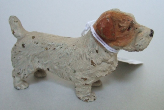 Appraisal: An Austrian cold painted bronze of a Terrier cm late