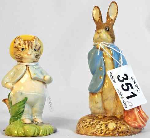 Appraisal: Beswick Beatrix Potter Figures Tom Kitten in the Rockery BP